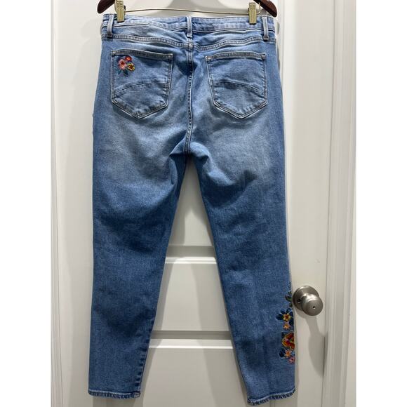 Driftwood Embroidered Jackie Embroidered Floral High Rise Slim Jeans Sz 30 x 27 - Picture 6 of 6